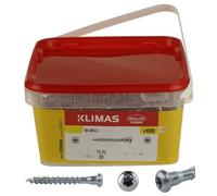 wkret-met Lot de 1000 vis à ferrure d'angle BIG BOX - Vis pour connecteur à bois avec ETA (5 x 50-1000 pièces)