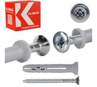Wkret-met Lot de 50 chevilles à cadre de qualité 10 x 120 mm avec croix en acier galvanisé de production européenne renommée - pas de production bon marché en Chine.