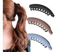 WKRTDY 3 pcs Pinces à cheveux banane pour femme, Pinces à Cheveux Banane, Grande pince banane, Pinces à Cheveux pour Femmes, Jolies pinces à cheveux pour filles, Pinces banane, Pince à cheveux banane
