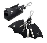 WKRTDY Porte-clés Homme en Faux Cuir Batman, Idéal pour ranger vos clés de voiture ou moto,Accessoire unisexe pratique et élégant(Set de 2)