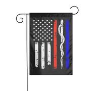 WKSGDSG Drapeau de jardin double face pour extérieur 45 x 30 cm, drapeau des États-Unis à rayures rouges, bannière décorative d'extérieur pour terrasse, pelouse, ferme, résistant à la décoloration