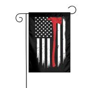 WKSGDSG Drapeau de jardin double face pour extérieur 45 x 30 cm, drapeau des États-Unis ligne rouge, bannière décorative d'extérieur pour terrasse, pelouse, ferme, résistant à la décoloration, drapeau