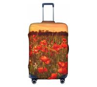 WKSGDSG Housse de bagage pour valise, approuvée par la TSA, housse de protection élastique pour valises de 45,7 à 53,3 cm, anti-rayures et lavable, pour adultes et enfants, Champ de fleurs coucher de