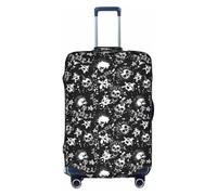 WKSGDSG Housse de bagage pour valise, approuvée par la TSA, motif crâne punk, élastique, housse de protection pour bagages de 45,7 à 53,3 cm, anti-rayures et lavable, pour adulte et enfant, Tête de