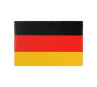 WKSGDSG Lot de 6 sets de table résistants à la chaleur en polyester épais 45 x 30 cm antidérapants pour dîners et décoration d'intérieur, motif drapeau de l'Allemagne, faciles à nettoyer