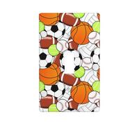 WKSGDSG Plaque murale décorative pour interrupteur à bascule, boule de sport, plaque murale décorative pour interrupteurs, plaque d'interrupteur standard, plaques de couverture électrique pour