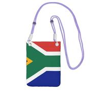 WKSGDSG Pochette de téléphone à bandoulière pour homme et femme, sac portefeuille avec drapeau de l'Afrique du Sud, petit sac à bandoulière pour les essentiels de voyage, sac à main étanche avec
