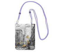 WKSGDSG Pochette de téléphone à bandoulière pour homme et femme, sac portefeuille Love From New York, petit sac à bandoulière pour les essentiels de voyage, sac à main étanche avec blocage RFID