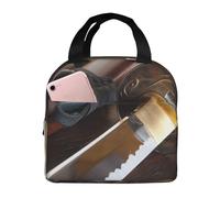 WKSGDSG Sacs à déjeuner isothermes pour homme et femme - Épée de samouraï japonaise - Étanche - Pour adultes et enfants - Sac à repas portable pour bureau, pique-nique, randonnée, travail, université