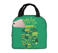 WKSGDSG Sacs à déjeuner isothermes pour homme et femme, motif ananas psychique, sac à déjeuner isotherme, étanche pour adultes et enfants, sac à repas portable pour bureau, pique-nique, randonnée