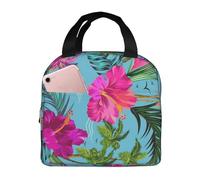 WKSGDSG Sacs à déjeuner isothermes pour homme et femme, sac à déjeuner isotherme Hello Hawaï, étanche pour adultes et enfants, sac à repas portable pour bureau, pique-nique, randonnée, travail