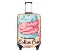 WKSZCYHLKL Housse de protection élastique pour valise, imprimé barbe à papa, blanc, S
