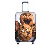 WKSZCYHLKL Housse de protection élastique pour valise, motif copeaux de chocolat, blanc, S