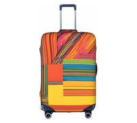 WKSZCYHLKL Housses de bagage pour valise, motifs nationaux africains imprimés, housses de protection élastiques pour bagages, blanc, M