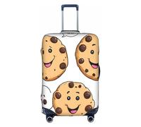 WKSZCYHLKL Housses de bagages pour valise, impression jeton de chocolat, housse de valise, housses de protection élastiques, Blanc., m