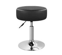 WKWKER Tabouret de Maquillage réglable pour Salle de Maquillage, Tabouret pivotant, Petit Pouf Rond pour Salon, Chaise de Maquillage pour Chambre, Spa, Salon, Studio (Noir)