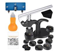 WKWPYCYUH 16pcs Regardez l'outil de presse for l'outil de remplacement de la batterie de montre Kit d'outil de remplacement de la batterie et des matrices de décès for regarder Remover Refer plus près