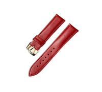 WKWPYCYUH 2 morceaux de bandoulière en cuir véritable recouvrement d'hommes et d'accessoires montre for femmes 14 mm 16 18 20 22 Sangle Calfskin Bracelet de montre(Rosso,22mm)