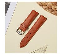 WKWPYCYUH 2 morceaux de bandoulière en cuir véritable recouvrement d'hommes et d'accessoires montre for femmes 14 mm 16 18 20 22 Sangle Calfskin Bracelet de montre(Light Brown,16mm)