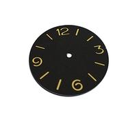 WKWPYCYUH Cadran sandwich noir de 38,9 mm lumineux numéros orange d'orange Fit Winding 6497 St36 Mouvement de montre mécanique Cadran de montre
