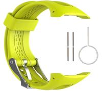WKWPYCYUH Compatible for Garmin Forerunner 10 15 montre de sport GPS en Silicone souple petit grand Bracelet Forerunner 10 15 Bracelet de montre(Verde,S size)
