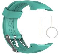 WKWPYCYUH Compatible for Garmin Forerunner 10 15 montre de sport GPS en Silicone souple petit grand Bracelet Forerunner 10 15 Bracelet de montre(Teal,S size)