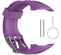 WKWPYCYUH Compatible for Garmin Forerunner 10 15 montre de sport GPS en Silicone souple petit grand Bracelet Forerunner 10 15 Bracelet de montre(Purple,L size)