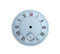 WKWPYCYUH Regarder des pièces de montre cadran 39mm riz blanche no logo rome numéro la seconde main est for 6 heures G103 Cadran de montre