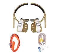 WKWUVLAS Crampons antidérapants for l'escalade de poteaux, destinés aux électriciens - Boucle de Pied réglable for poteaux en Bois, béton et Acier(20-40cm)