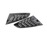 WKXTECZT Autocollant Garniture Couvercle Volet Latéral Fenêtre Arrière Voiture pour F&ord pour Mustang 2015 2016 2017 2018-2020 Accessoires Ventilation(Noir Brillant)