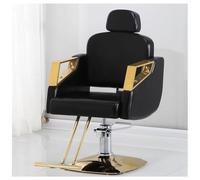 WKXTECZT Fauteuil De Coiffeur Ou Barbier Inclinable Pivotant À 360°, Hauteur Réglable, avec Pompes Hydrauliques,Noir