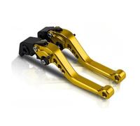 WKXTECZT Frein Et Embrayage pour Triumph 765 pour Street Triple R 2017 2018 2019 Frein Moto Frein Réglable Embrayage Levier Poignée Levier(Doré)