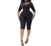 WKZSXXMJ Body Sculptant Intégral pour Femmes, Étape 1 Vêtements de Compression Après Une Liposuccion Faja Reductora, Gaines Abdominales à Maintien Ferme(Schwarz,XL)