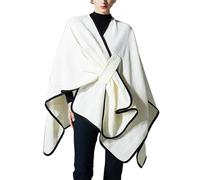 WKZSXXMJ Châle Élégant pour Femme Ponchos Croisés sur le Devant Cape-pull Cardigans Ouverts sur le Devant Châles pour L'automne-hiver