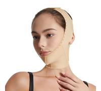 WKZSXXMJ Compression Faciale Post-opératoire Après Liposuccion Bandeau de Maintien pour le cou et le Menton Ceinture de Raffermissement et de Lifting pour Affiner le Visage, pour Femmes(M)