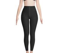 WKZSXXMJ Gaine de Compression Post-opératoire Leggings Amincissants pour les Cuisses et les Fesses Sous-vêtements Sculptants Après une Liposuccion(Schwarz,S)