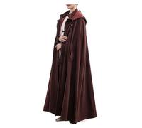 WKZSXXMJ Manteau à Capuche pour la Méditation Femmes Hommes Unisexe Robe de Prière Ample Vêtement Chaud, Confortable et Douillet(Coffee,M)