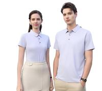 WKZSXXMJ Polos Personnalisés pour Hommes et Femmes Ajoutez Votre Texte ou Votre Logo T-shirts de Golf Légers et Respirants Uniformes de Travail(Purple,3XL)