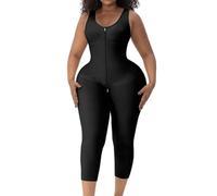 WKZSXXMJ Stage 1 Faja Shapewear Pour Femmes Correcteur De Silhouette Post-opératoire Et Post-partum Body Amincissant Pour Les Cuisses Vêtement De Compression Rehausseur De Fesses(Schwarz,M)