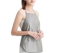 WKZSXXMJ Vêtements Anti-radiations Hauts de Maternité Tunique de Grossesse EMF Protect Bandeau Ventral Bloquant les Ondes en Fibre D'argent Tablier Débardeur(L)