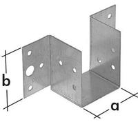 WL 7 Sabot de solive extérieur léger Sabots de solives combinés Raccord de solives en bois CE 41x70x45x1,0mm