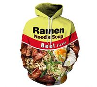 WL Men Sweats à Capuche Lovers Hoodie 3D imprimé drôle Sweat-Shirt à Manches Longues Pull Jumper Pull Tops avec Poche et Automne Uniformes de Baseball d'hiver,XXL/XXXL