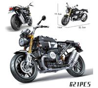 Wl7052 - Blocs De Construction Pour Garçons, Moto De Course De Ville, Véhicules De Haute Technologie, Briques, Bricolage, Jouets Éclairés, Cadeaux Pour Enfants, Nouvelle Collection