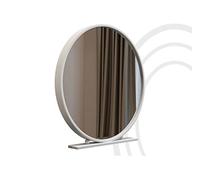 WLABCD Miroir Rond Miroir de Maquillage de Table de Miroir Cosmétique, Grand Miroir de Vanité de Table Pour Coiffeuse, Art de Fer Encadré En Métal,60Cm