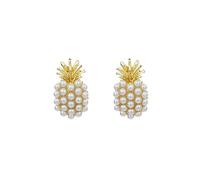 WLABCD Sp Alliage Bien Simplicité Des Boucles D'Oreilles Petit Banquet Ananas Boucle D'Oreille Une Paire Sécurité Adapté Anniversaire Lieu De Travail Sucré La Créativité/d'or / 2.3×1.3 cm