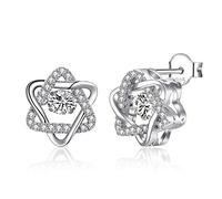 WLABCD Sp Bien Des Boucles D'Oreilles Élégant Mode Boucle D'Oreille Conception Naturel Bijoux Banquet Mariage Cadeau La Créativité Prévenir Les Allergies/argent/one pcs