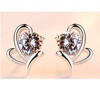 WLABCD Sp Bien Élégant Des Boucles D'Oreilles Mode Conception Une Paire Boucle D'Oreille Adapté Mariage Banquet Festival Cadeau Anniversaire/Silver light / 0.6×0.9 cm