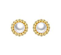 WLABCD Sp Bien Mode Bijoux Bijoux Conception Riches Cadeau Mariage Élégant Boucle D'Oreille Sécurité Des Boucles D'Oreilles Une Paire La Créativité/d'or / 1×1 cm