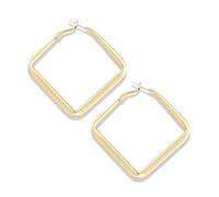WLABCD Sp Simplicité Des Boucles D'Oreilles Rétro Style De Hong Kong Boucle D'Oreille Métal La Créativité All-Match Une Paire Boucle D'Oreille Adapté Lieu De Travail Rendez-Vous Naturel/d'o