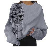 Wlabe Femme Sweat-Shirt a Capuche avec Fermeture Eclair Hoodie Sweat Zippe Manches Longues Temps Libre Sport Fitness Outdoor Basic Casual Style Mix Mon Premier Halloween